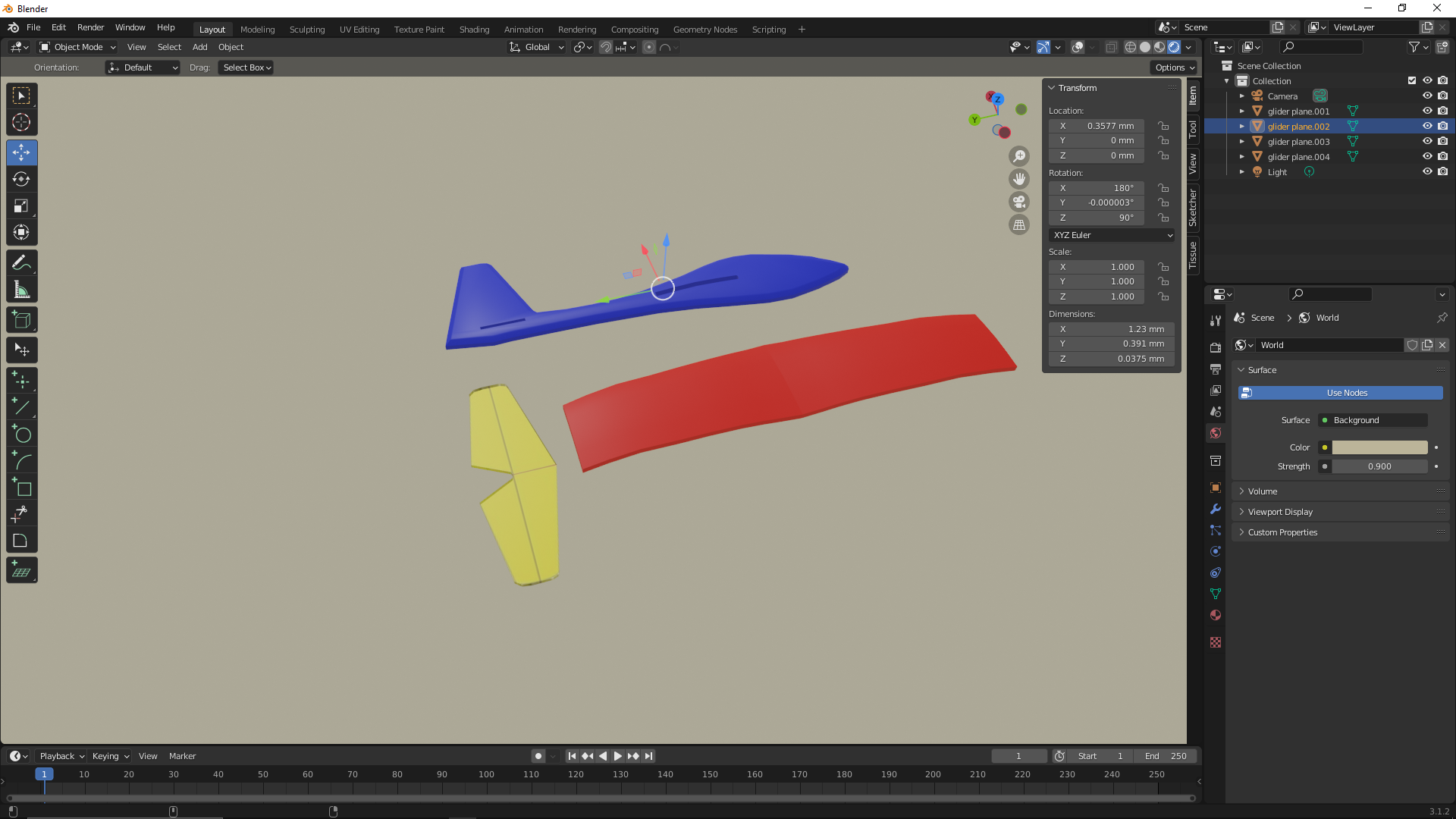 DIY plane glider