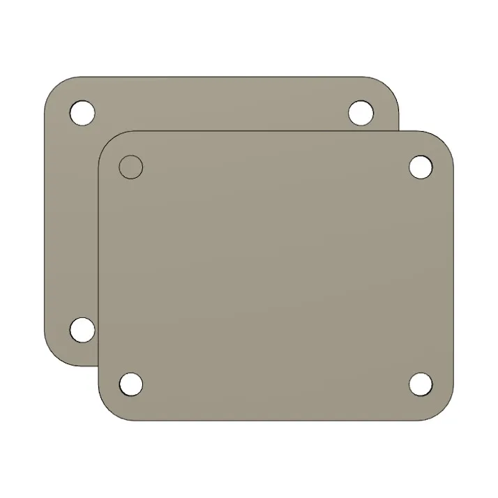 Yamaha Bass Drum Plates Hole Covers for Recording Tour Club Stage by Drum Stash Download free STL model Printables