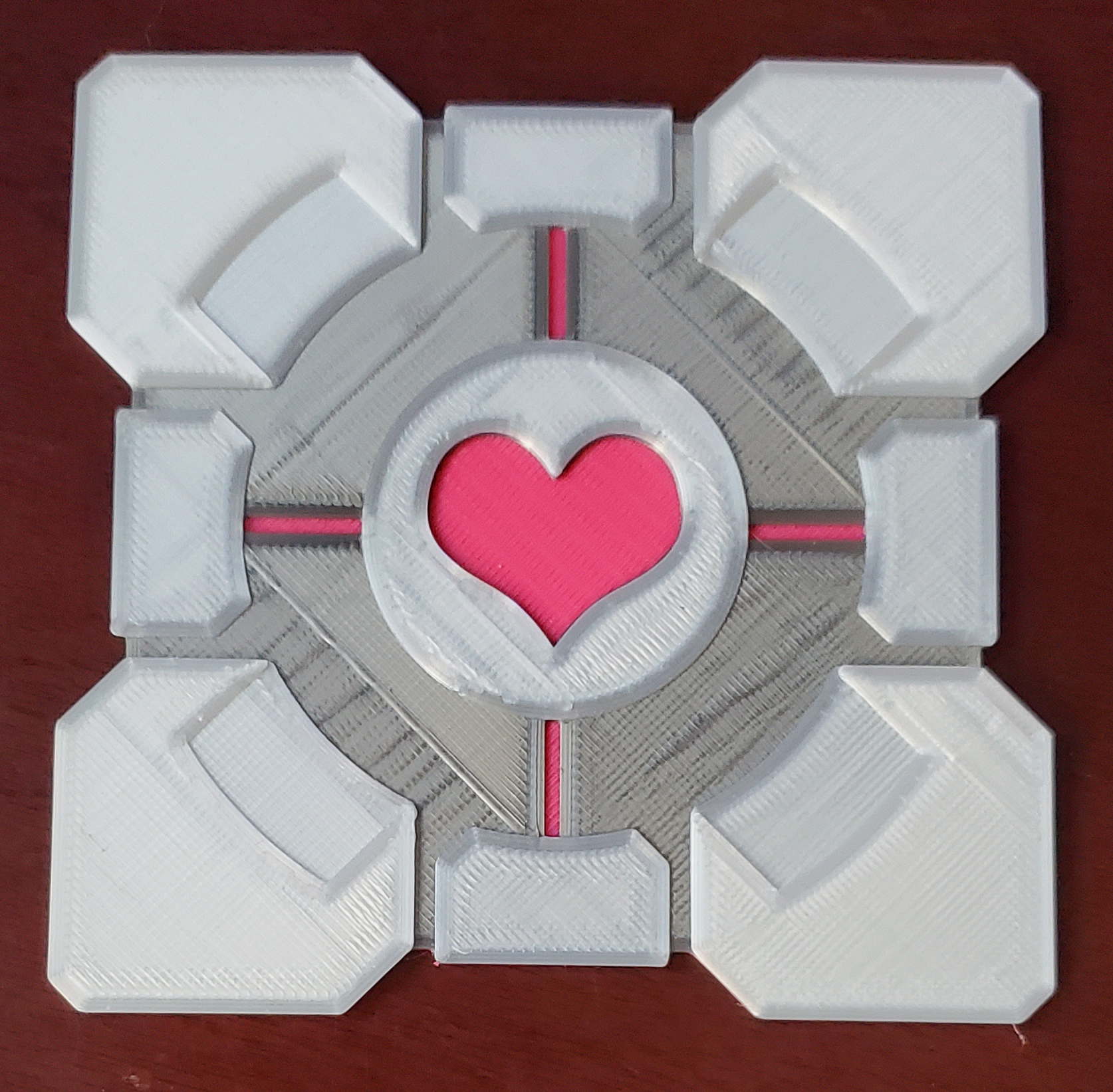 Portal Weighted Companion Cube Coaster Set