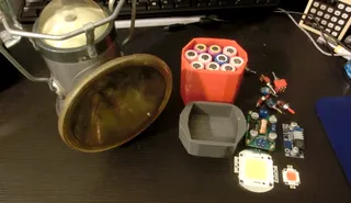 Lithium Ion 18650 holder for 1950s Delta "PowerLite" LED flashlight mod!
