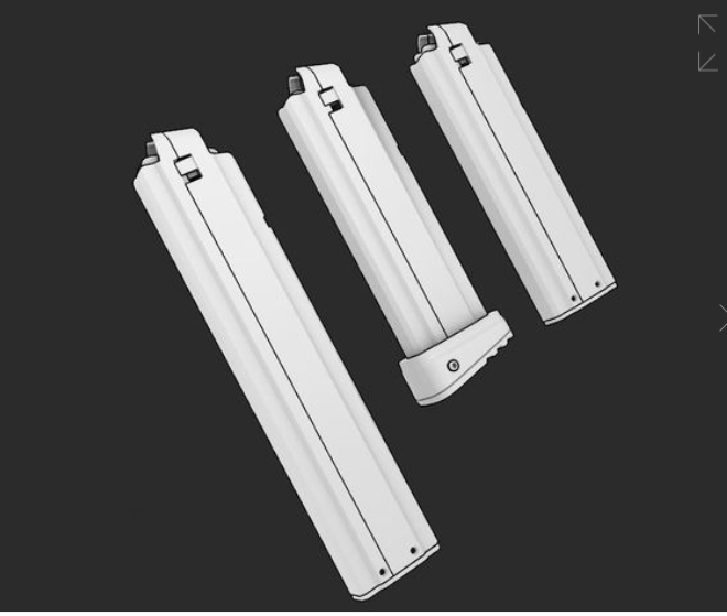 Printable Angled Talon magazines