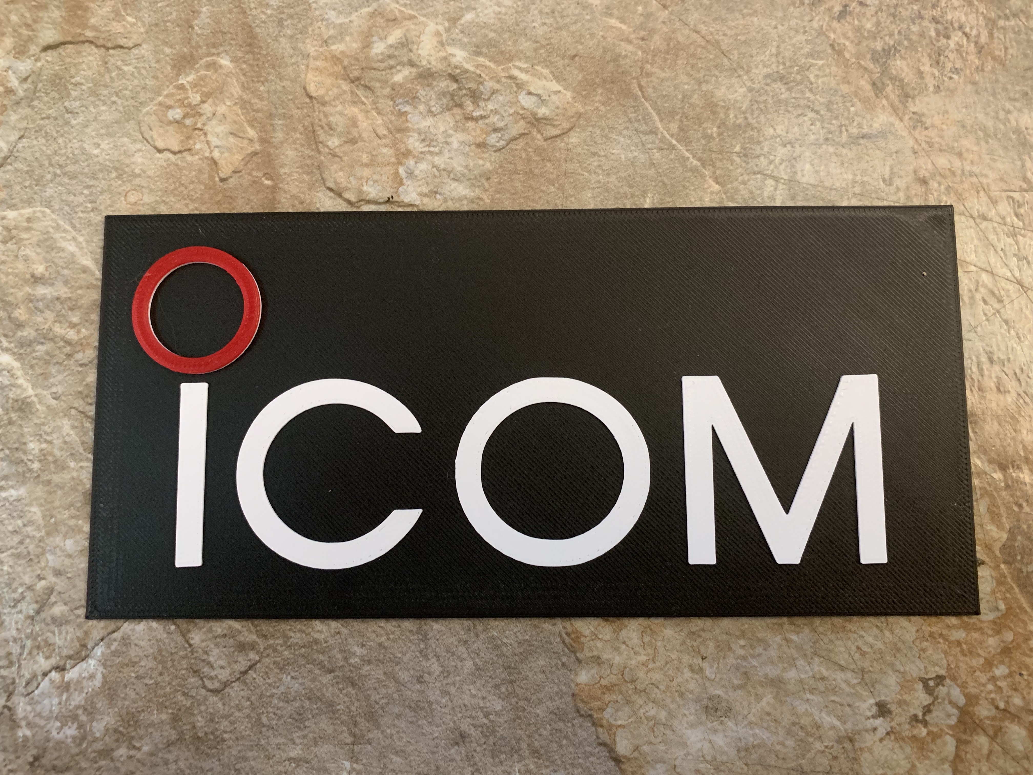 Icom Radio Sign 3D model