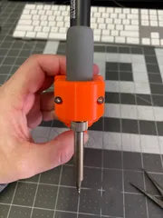 Dremel drill press to heat set insert adapter by tmorris9