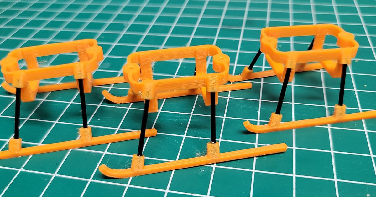 RC Heli Blade V2 mCPx Landing gear by NikosSprocket Download free STL