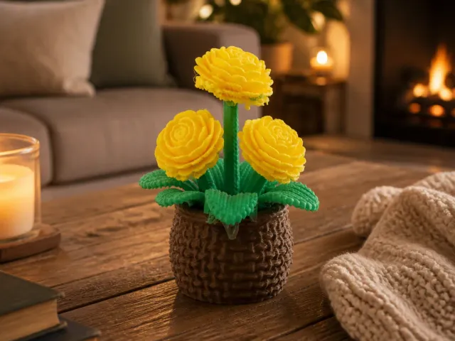 Yellow Ranunculus Flower Pot