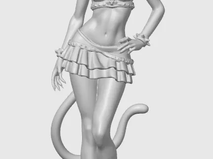 Casual cat-girl figurine 14