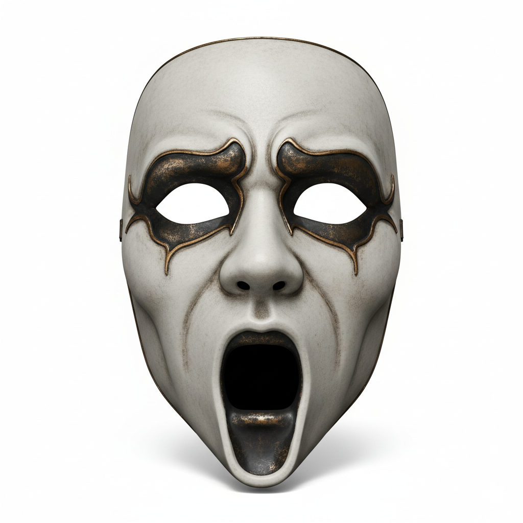 Ghostly Opera Phantom, mask, cosplay, wearable, costume, face, helmet