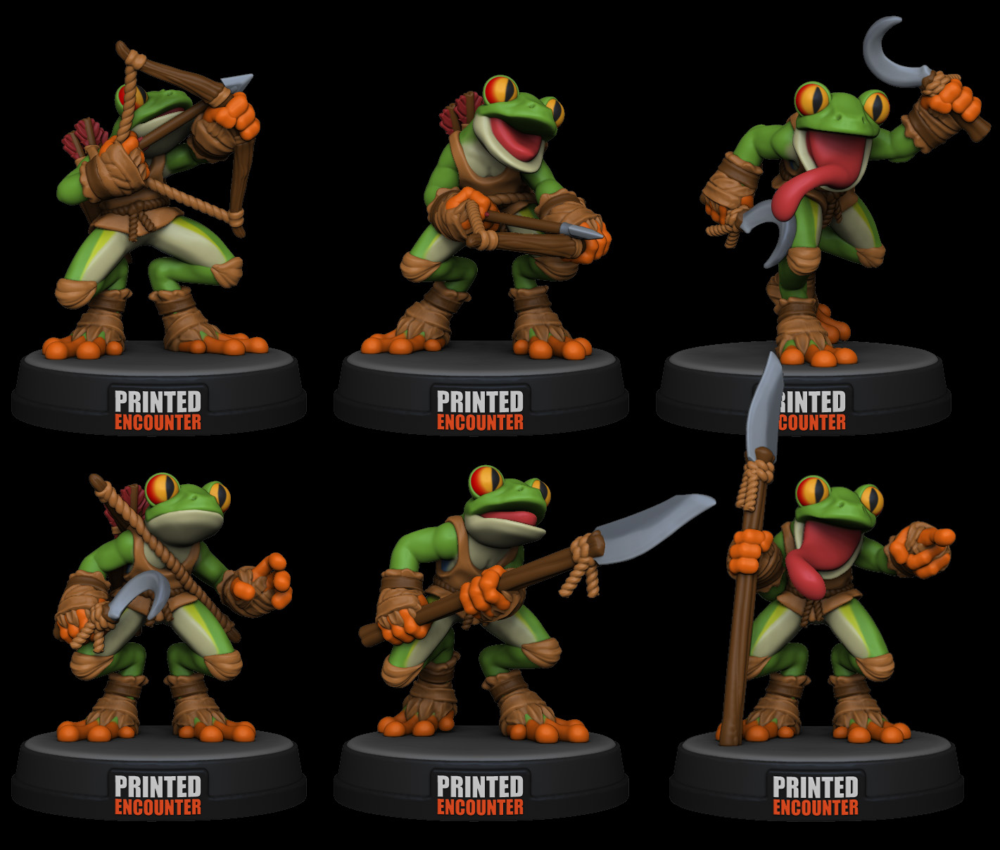 Frogfolk Sample Set (clothed)