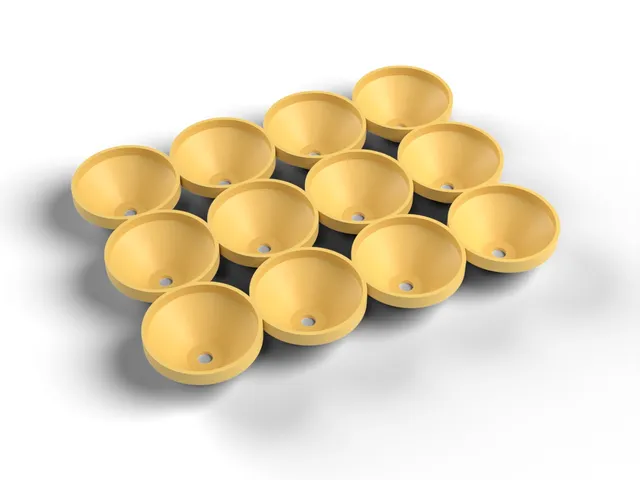 Egg Tray - Open 12-Egg Holder for Fridge or Counter, Any Size, No Supports (OpenSCAD)
