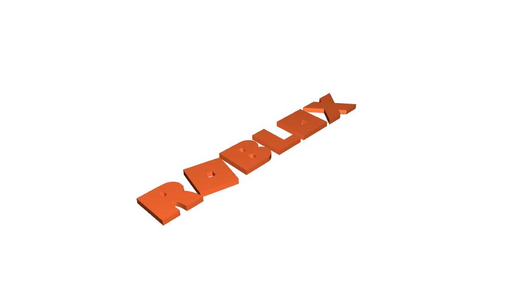 Roblox logo 3D model