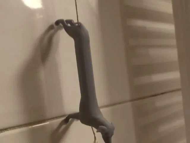 Long dog for bathroom pull switch