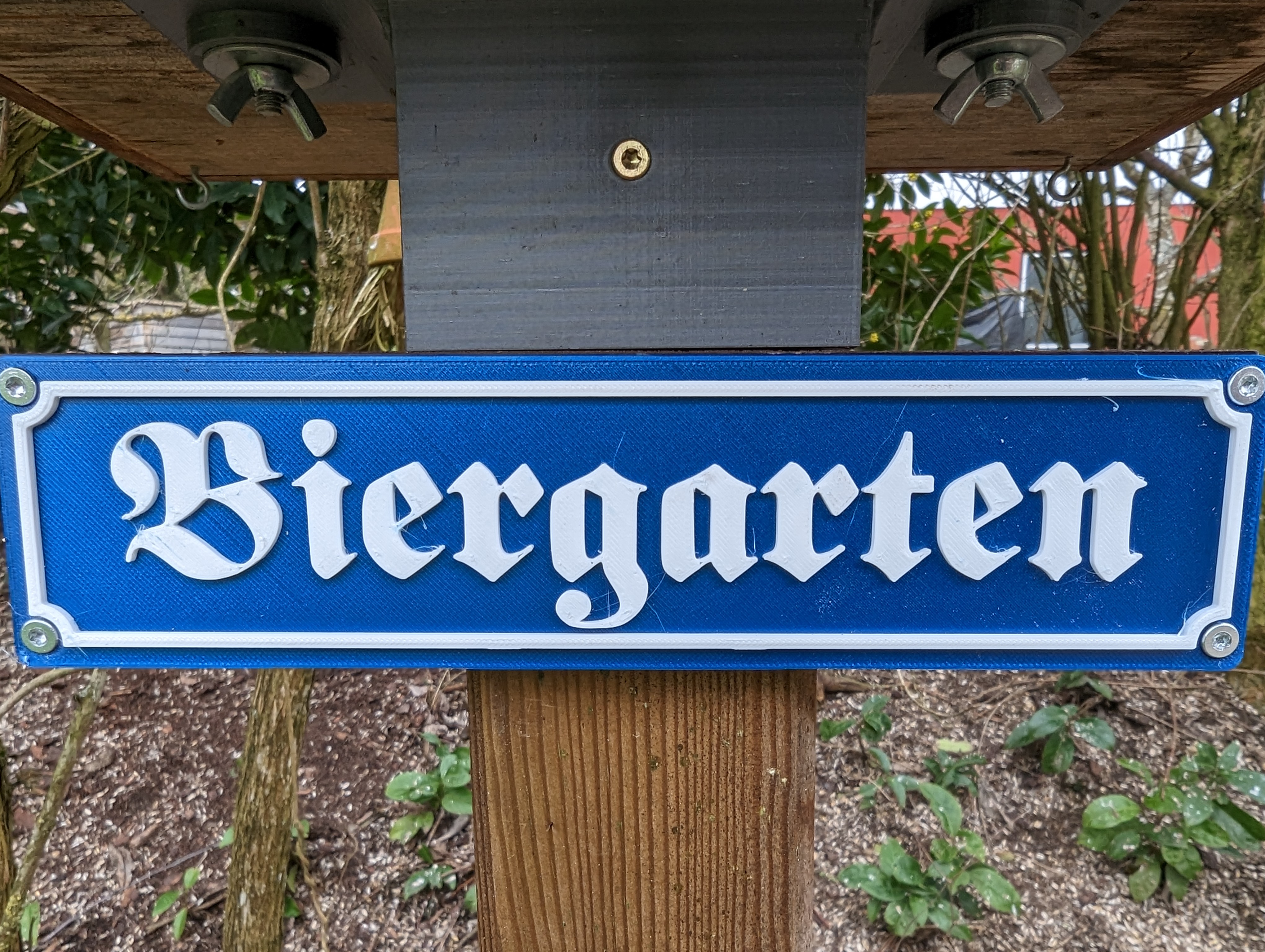 Biergartenschild