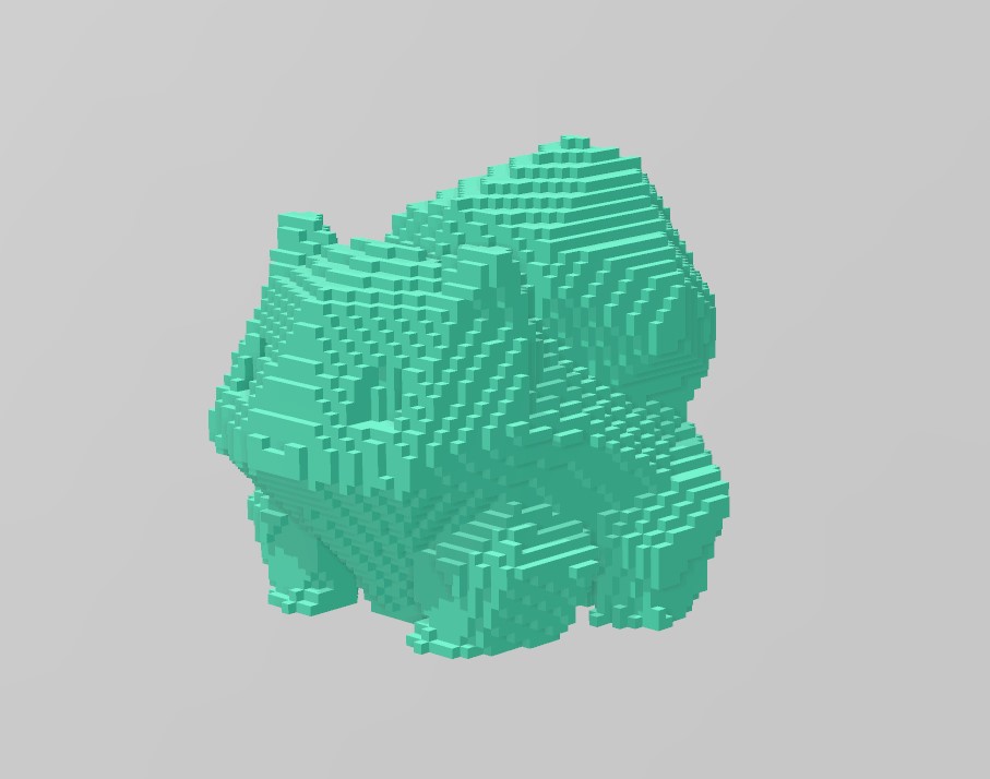 Blocky Bulbasaur by Utku | Download free STL model | Printables.com