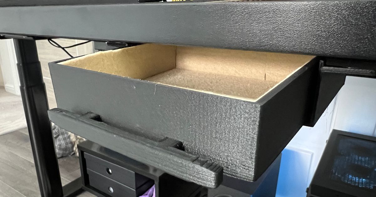 Under desk drawer by peter martin download free stl model