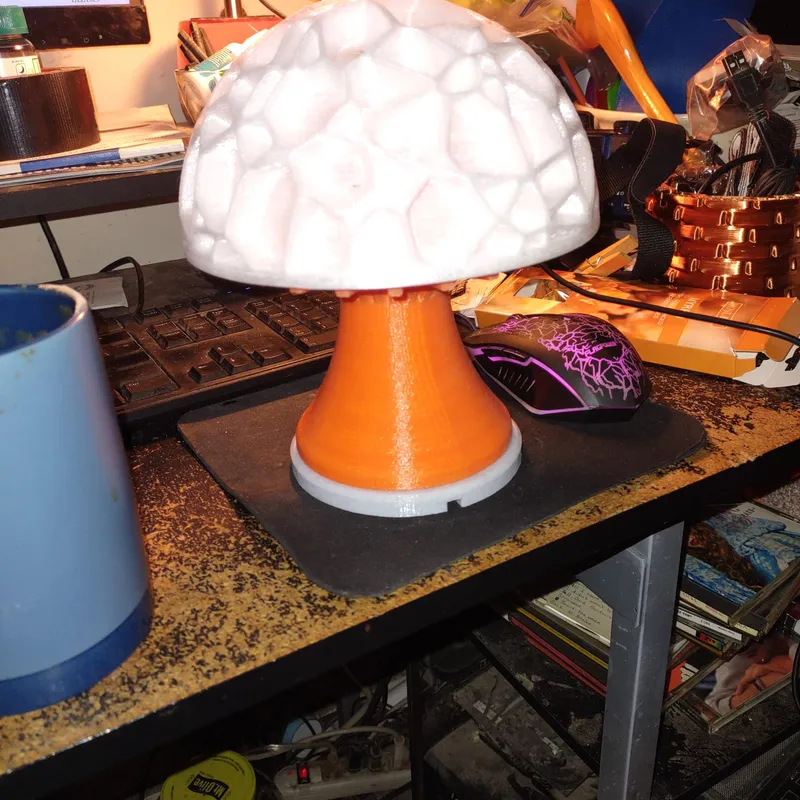 Varoni Mushroom Lamp by Robert144, Download free STL model