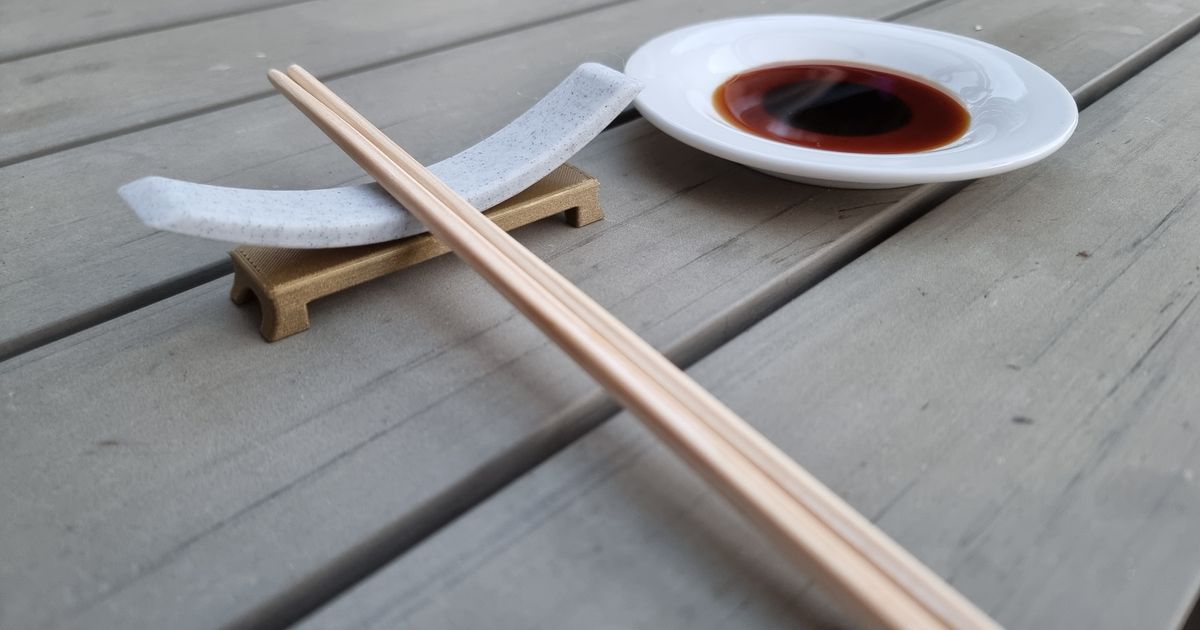 Samurai Chopstick Holder by Brent Download free STL model