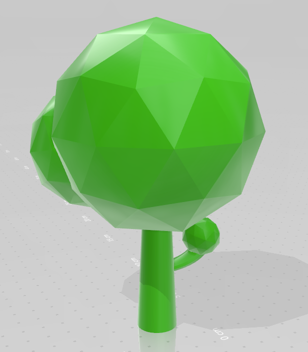 Miniatura 2 do modelo 3D Low-poly Tree
