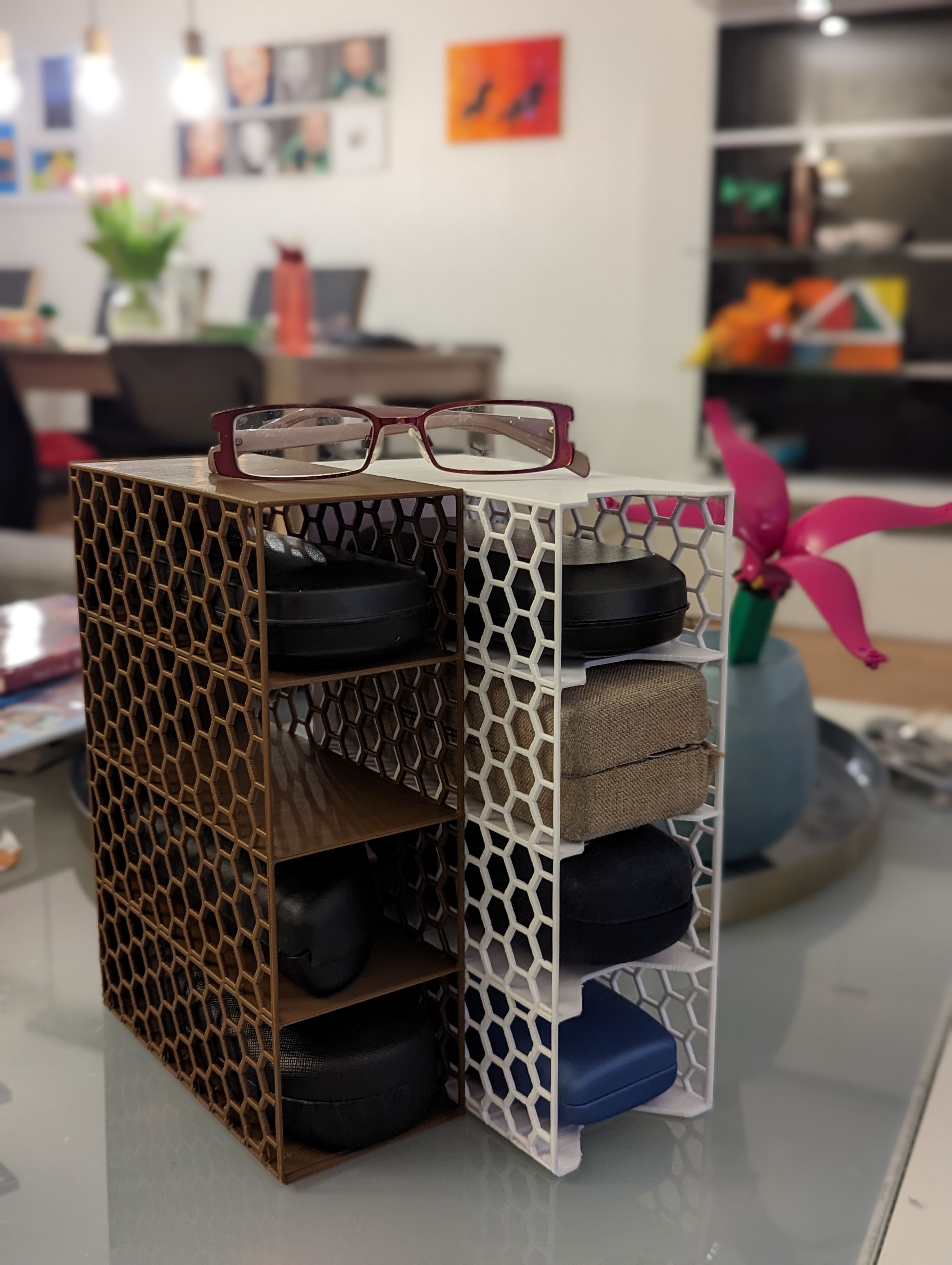 Rack Shelf for Glasses Cases