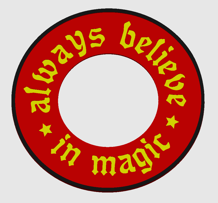 Key Ring Believe In Magic by Jason M. Download free STL model