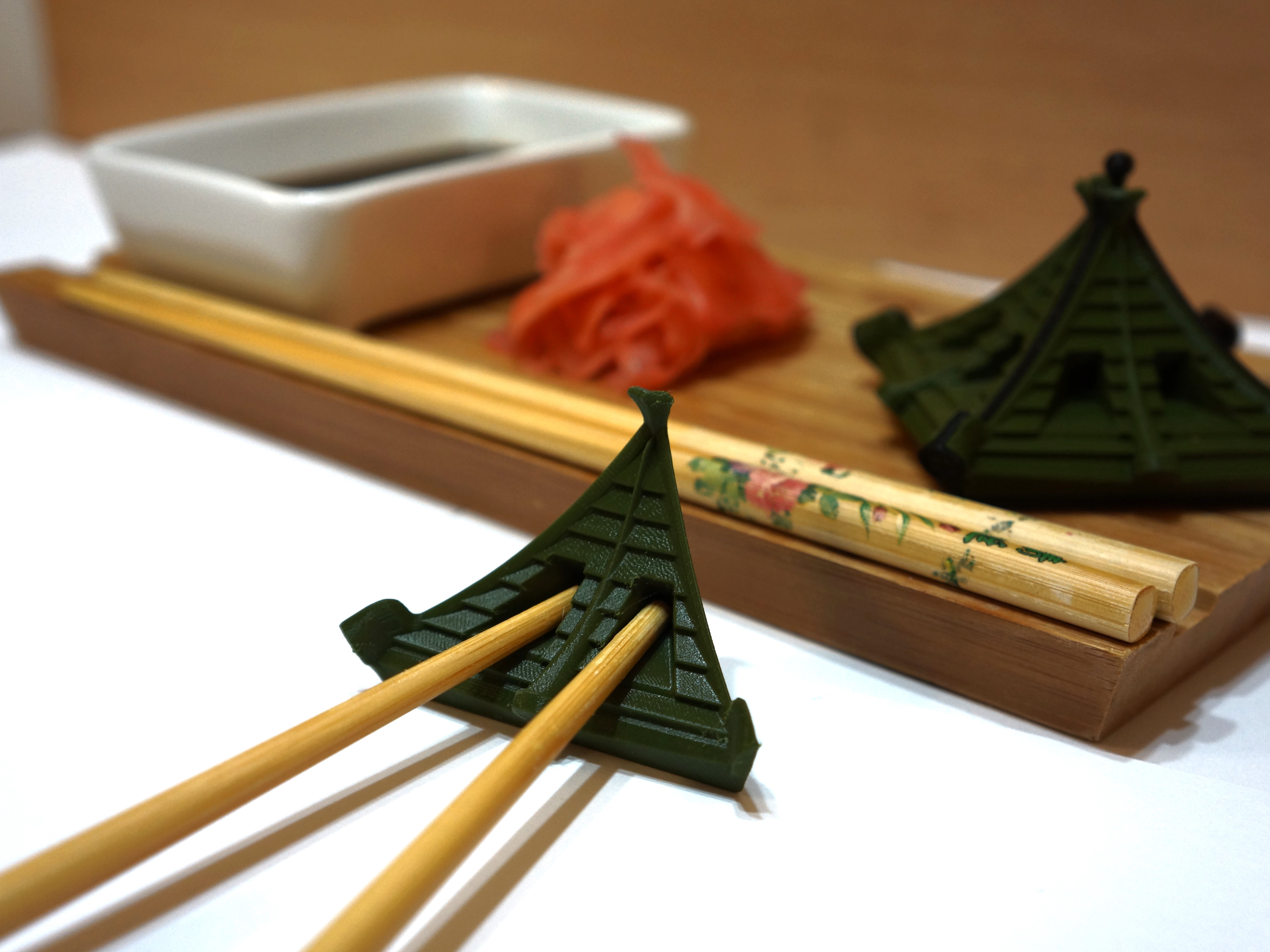 Chinese TEMPLE roof - chopstick holder