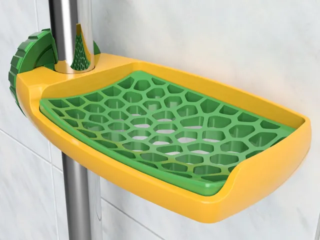 Voronoi inset for Elegant Soap Dish for your Shower