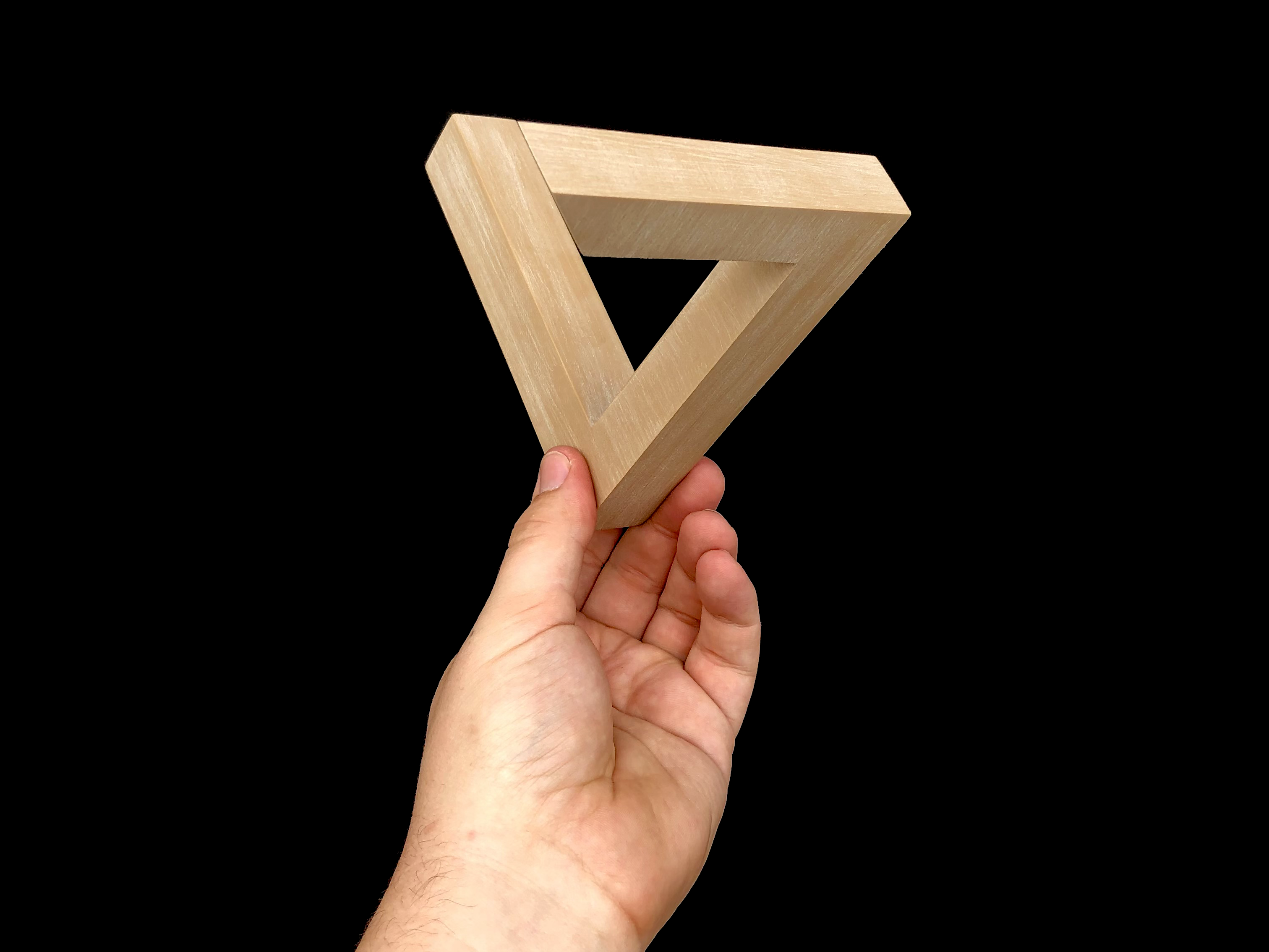 Penrose Triangle Impossible Object Optical Illusion by StruckDuck, Download free STL model