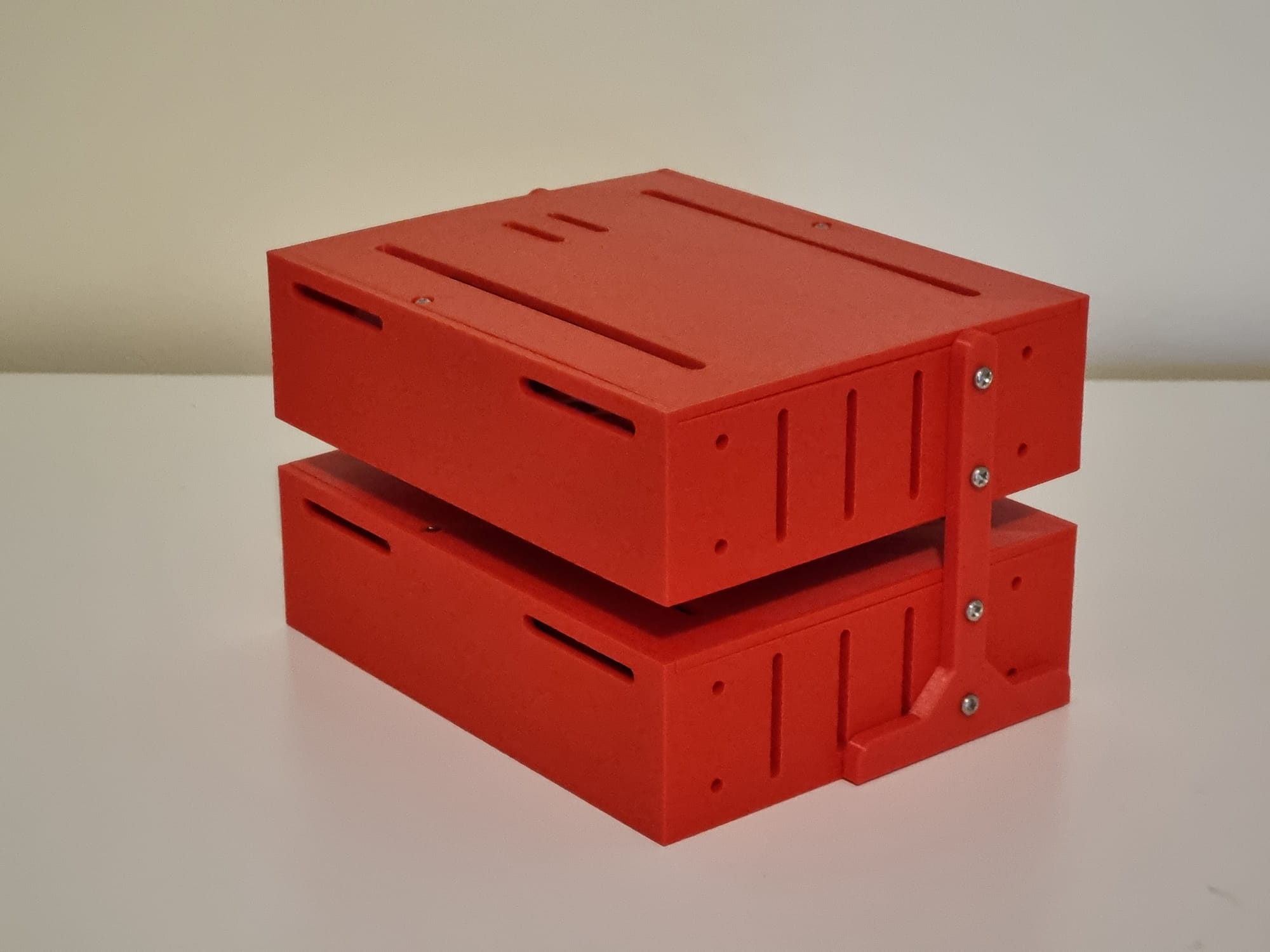1u stackable raspberry pi enclosure with 2 5 hdd ssd by thatguy