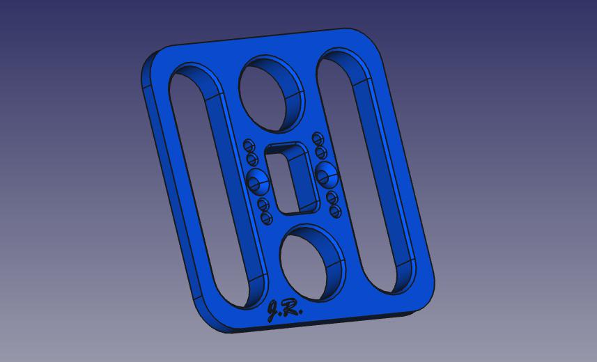 Miniatura 4 do modelo 3D Kennzeichenhalter V2