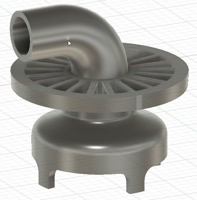 Abflusssieb Einsatz 90mm /Drain strainer with connection for a hose