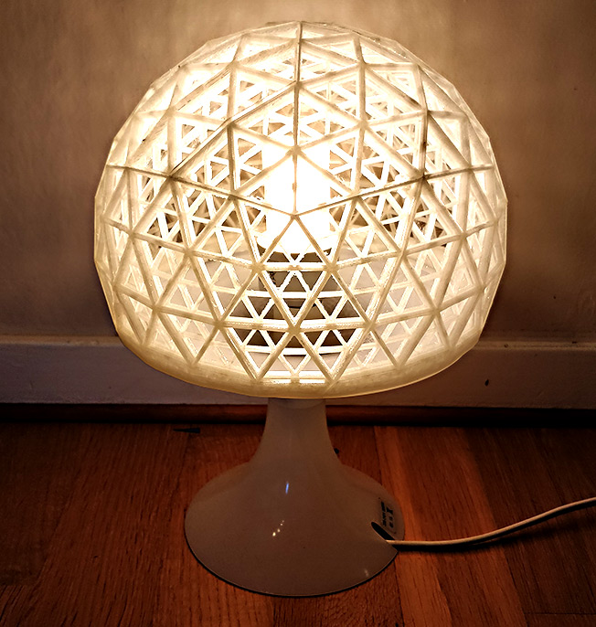 Modular Icosphere shade for IKEA "Lampan"