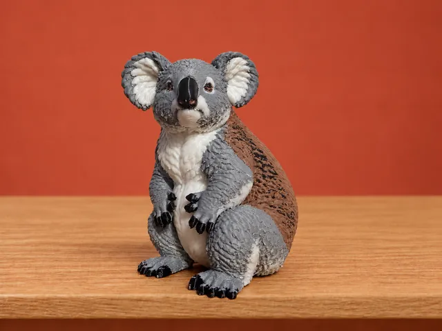 Realistic Koala Wildlife Figurine