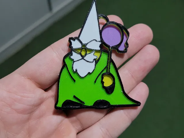 GNOME / GREEN GNOME / CRAWLY GOAT KEYCHAIN