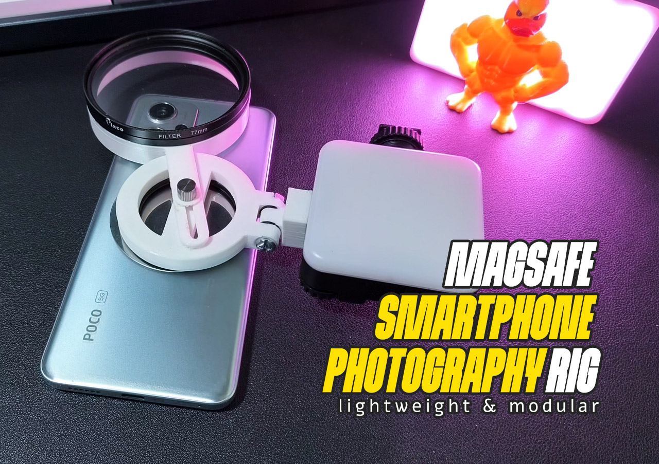 PPBuddy - Lightweight Modular Magsafe Smartphone Photography Rig