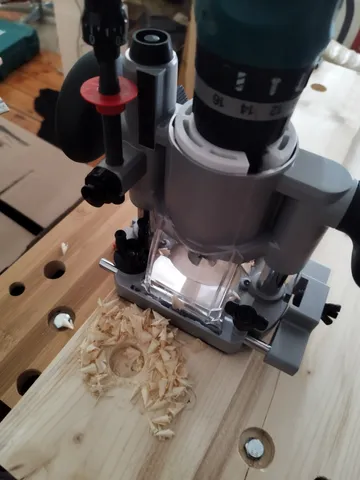 drill adapter for router plunge base