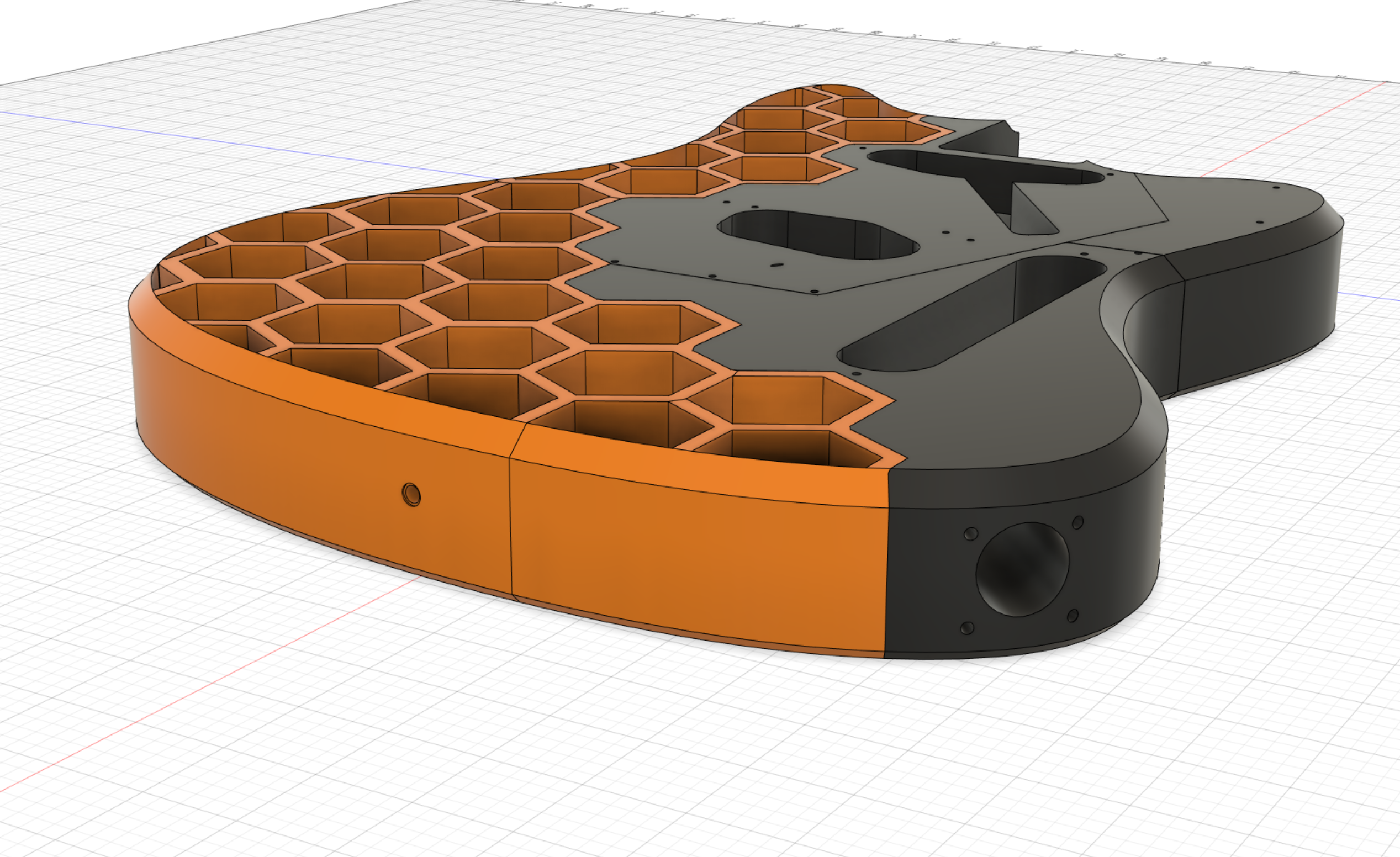 The Prusacaster with Guitar Strap Mounting Holes