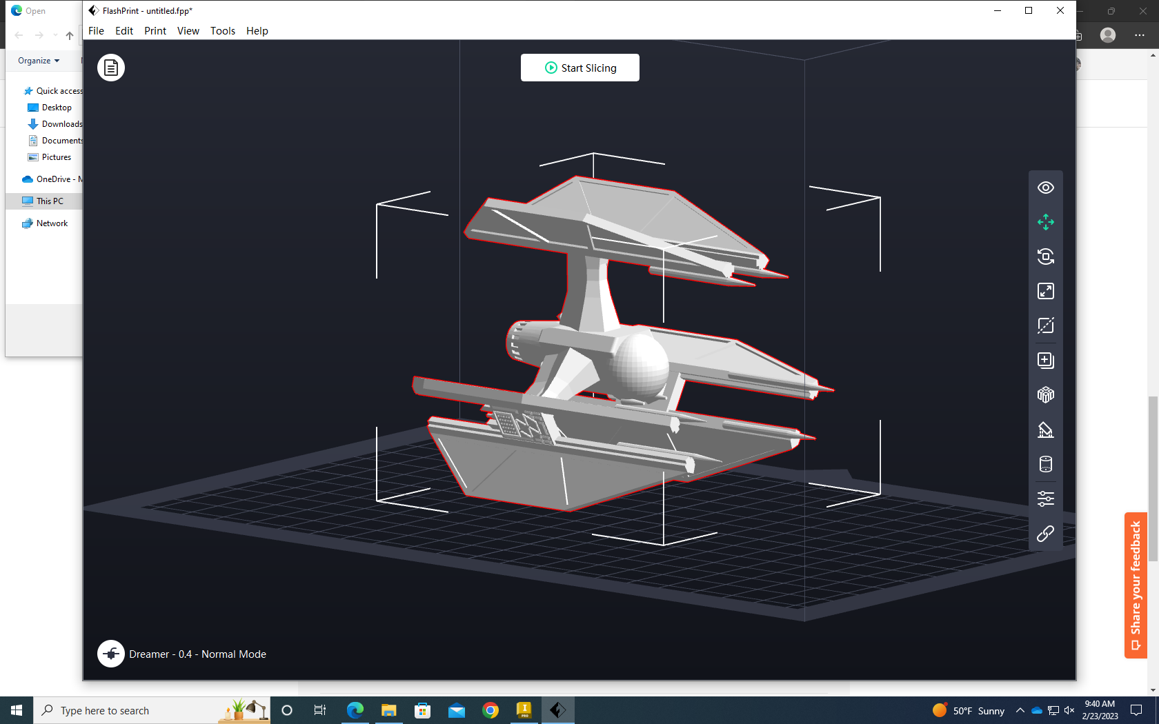 Miniatura 2 do modelo 3D tie defender