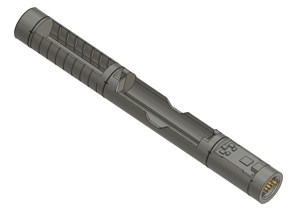 Threadlock Lightsaber Chassis (1") by tbenen | Download free STL model ...