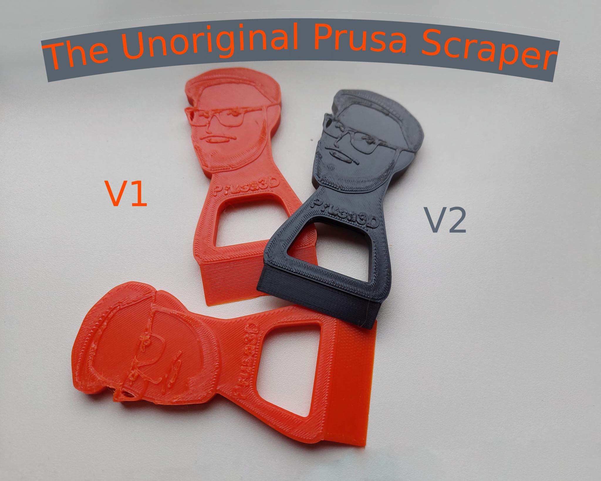 The Unoriginal Prusa Scraper and Bottle Opener 3D model thumbnail