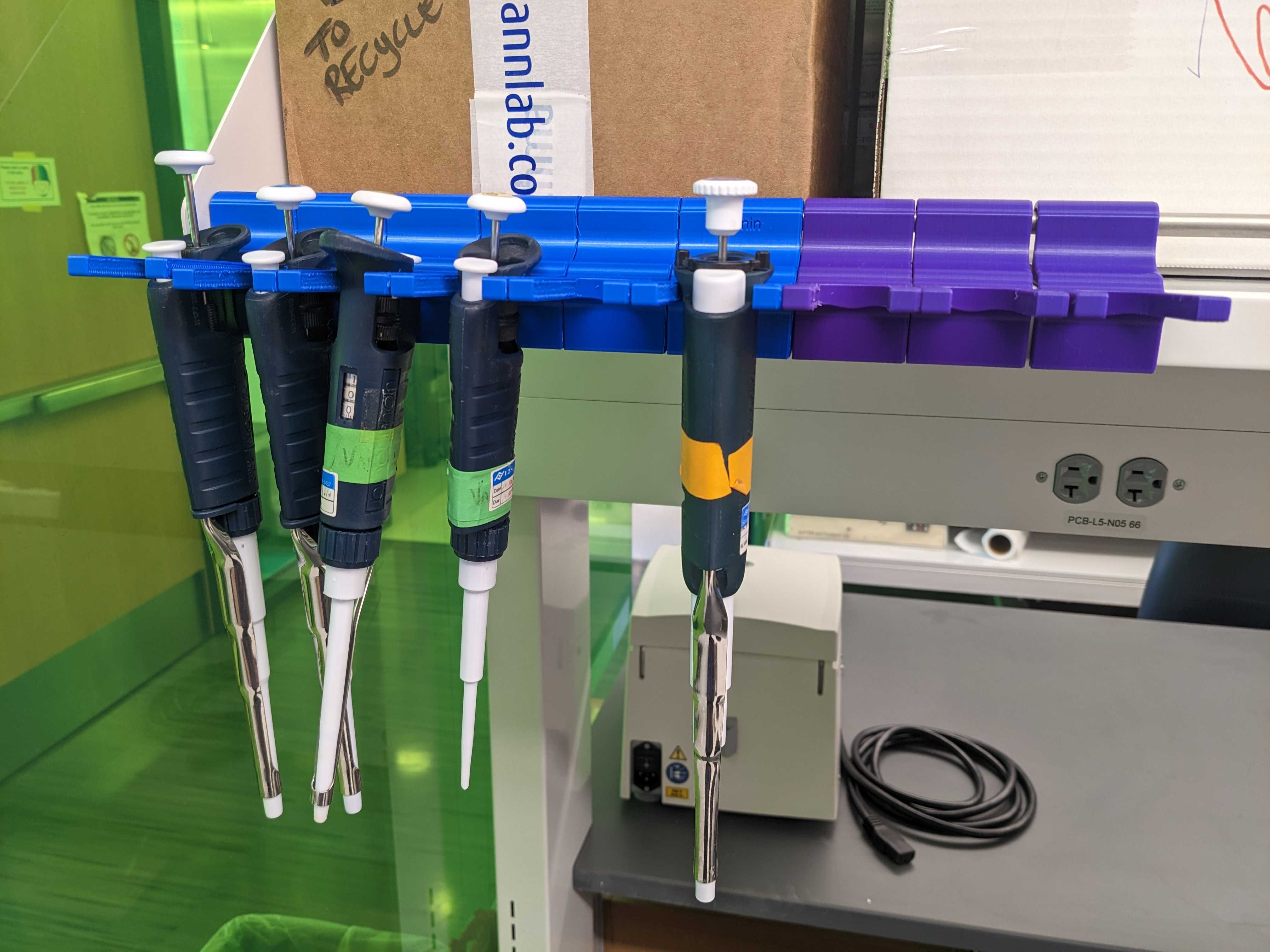 Gilson and Rainin Pipette Holder custom by LabWizard Download free