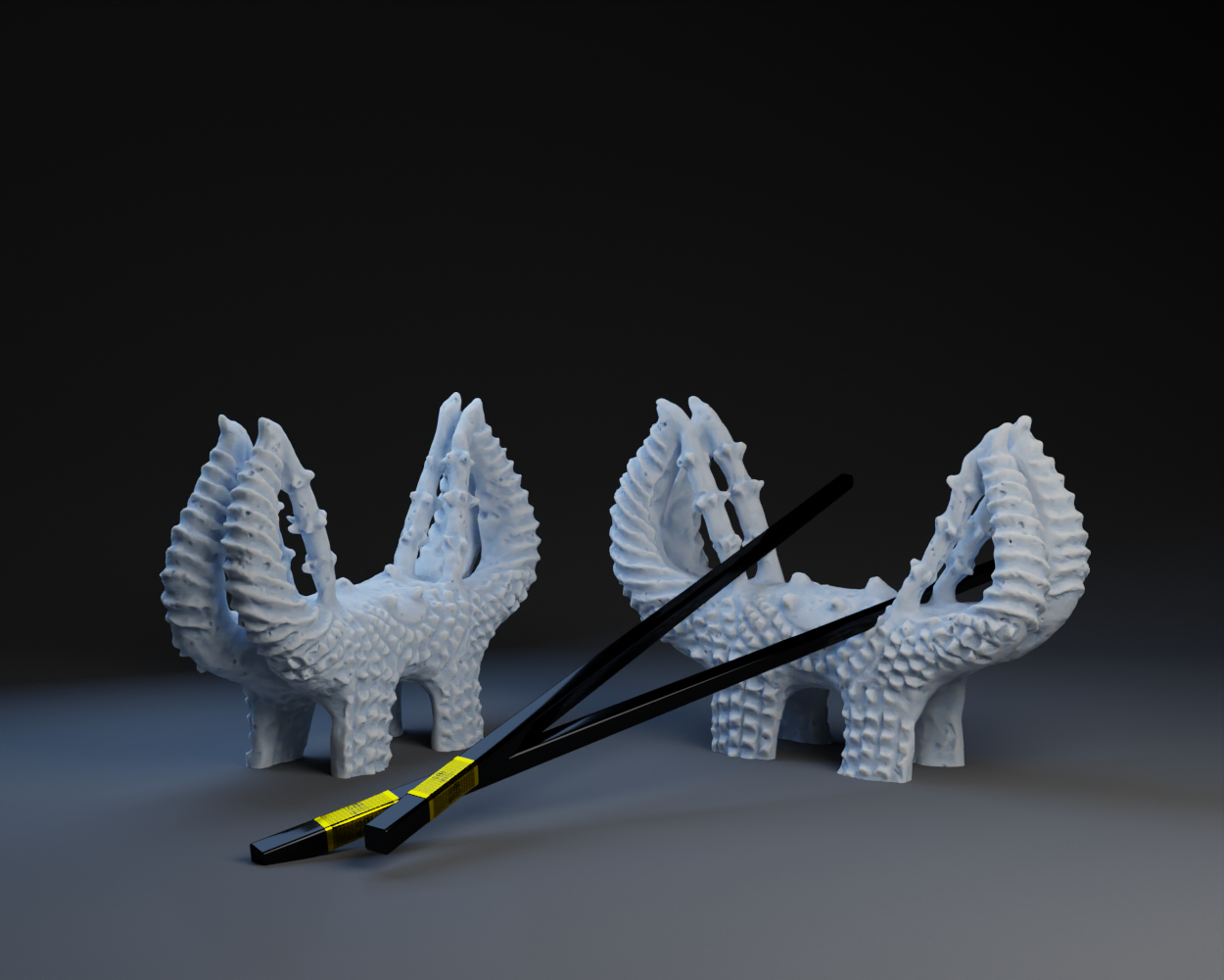 Moon Idol (FIre Dogs) chop stick holder