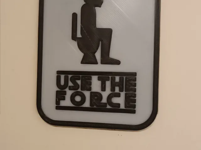 use the force bathroom sign