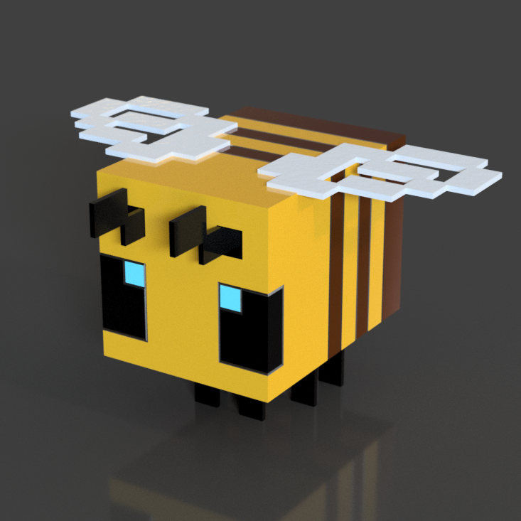 EASY MINECRAFT BEE by Pipboy57 | Download free STL model | Printables.com