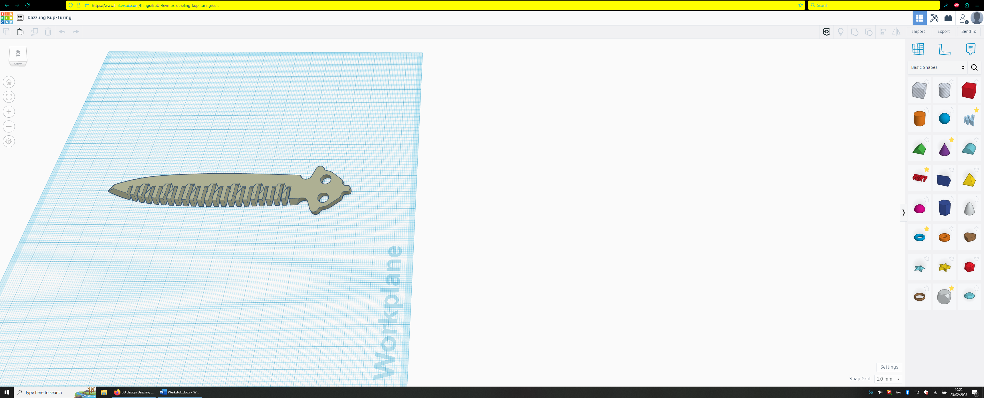 Remix butterfly knife (as comb) by TAPSSebas Download free STL model
