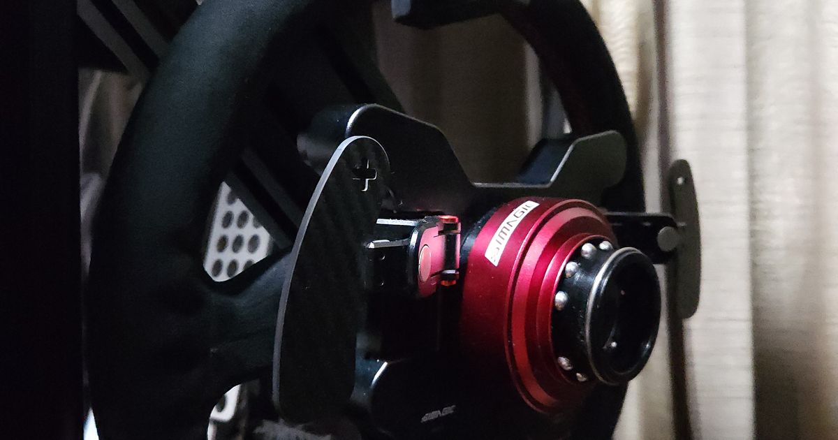 8040 Steering Wheel Holder by shiberu Download free STL model