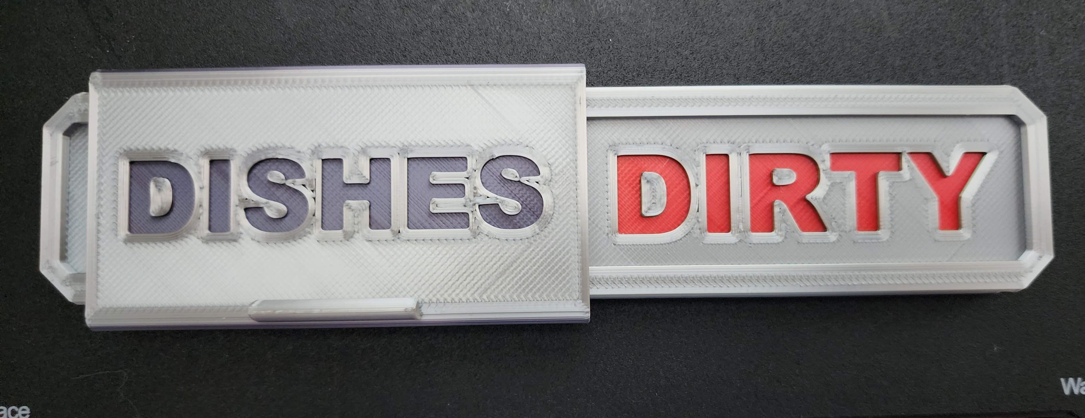 Clean Dirty Dishwasher sign by sledutah Download free STL model