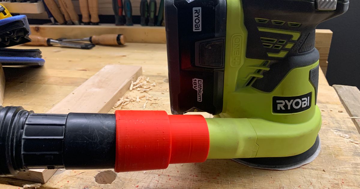 Shop Vac Adapter Ryobi Orbital Sander and 17/8 inch Hose by Gabriel