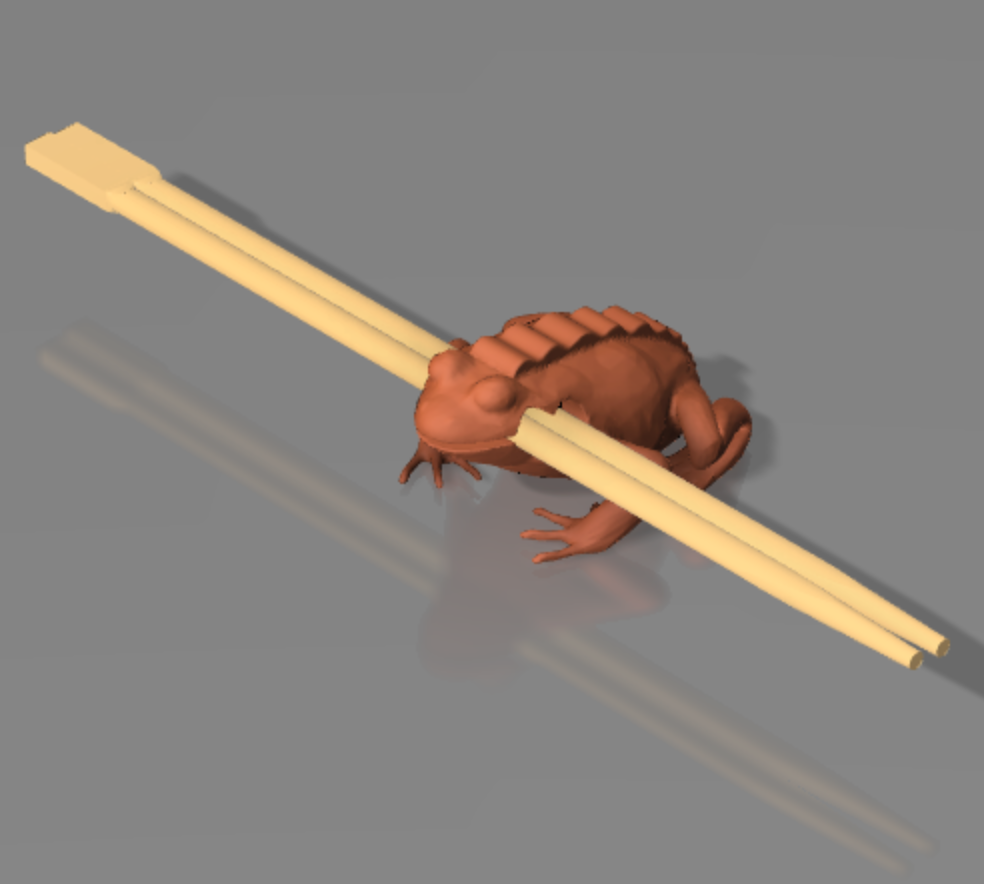 Chopstick Percussion Frog by MoyYep Download free STL model