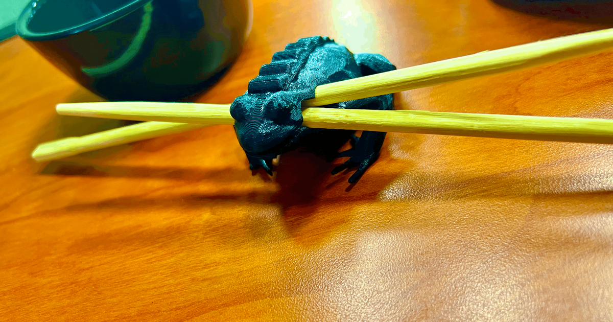 Chopstick Percussion Frog by MoyYep Download free STL model