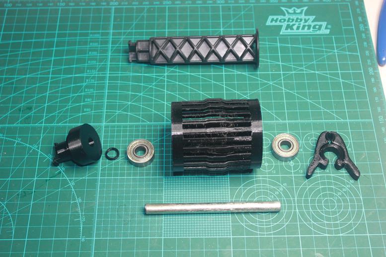 Simple 1kg Prusa MK3 Spool Holder with Bearings