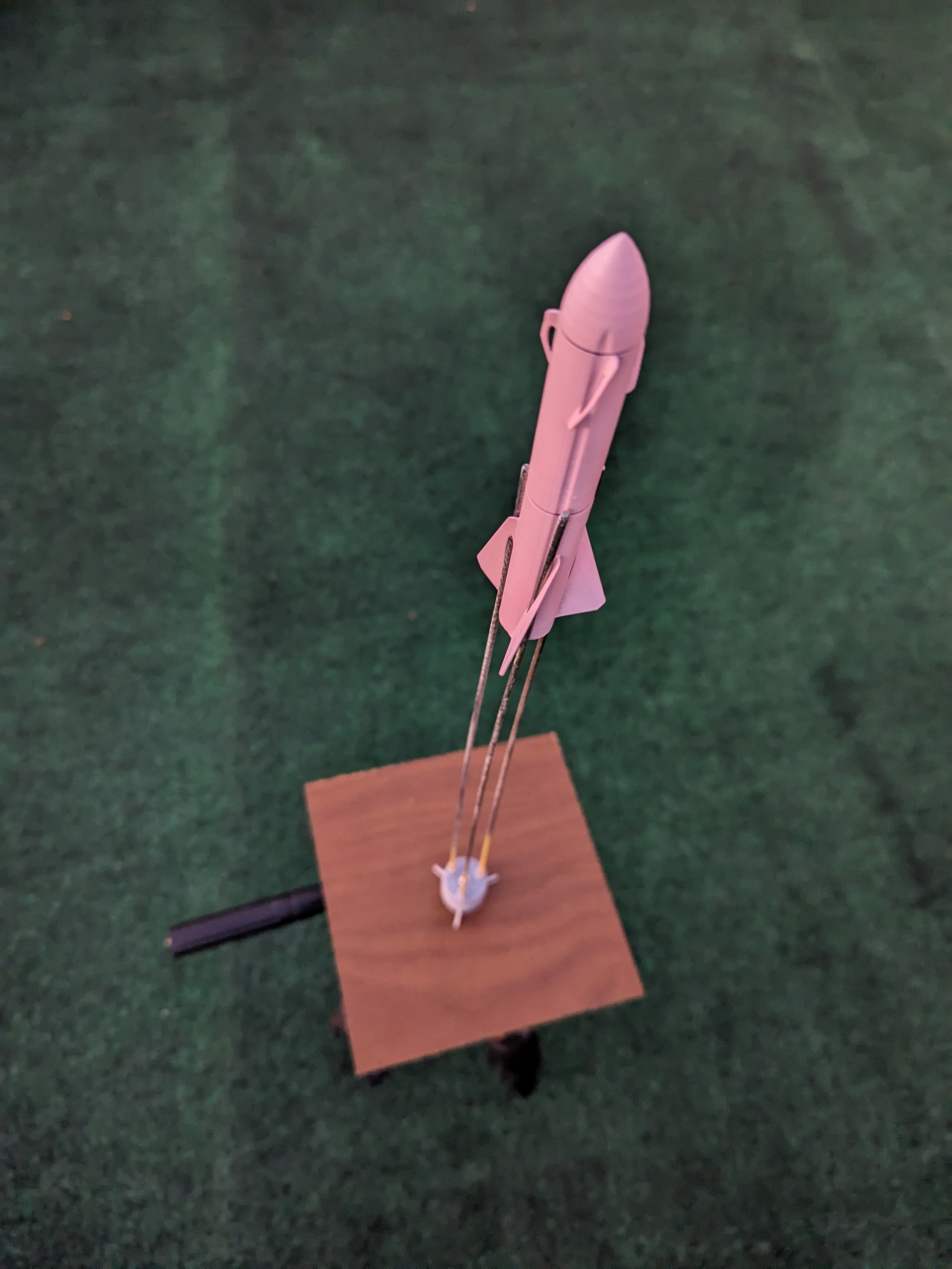 Miniatura 2 do modelo 3D Easy print mini model rocket (for A3 engine)